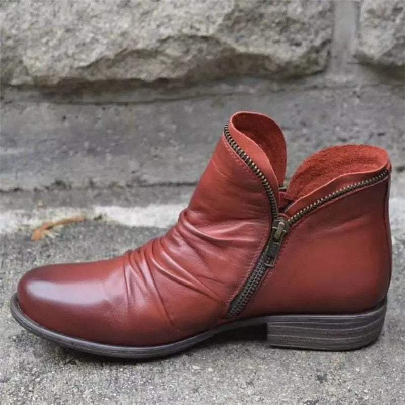 Valenzora | Women's Zipper Boots