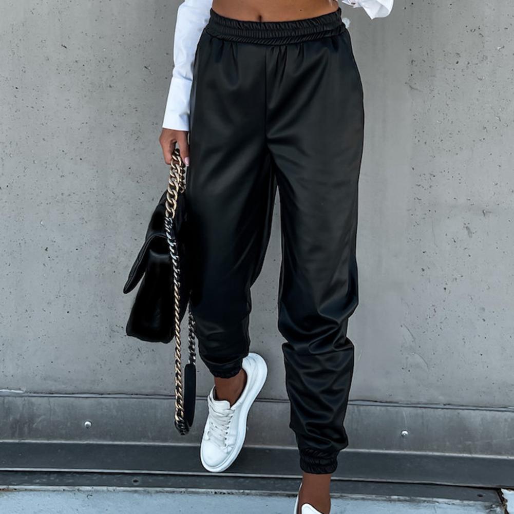 Valenzora | Stylische Jogginghose aus PU-Leder