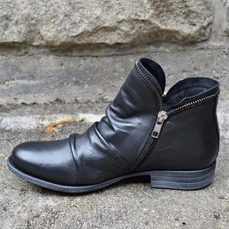 Valenzora | Women's Zipper Boots