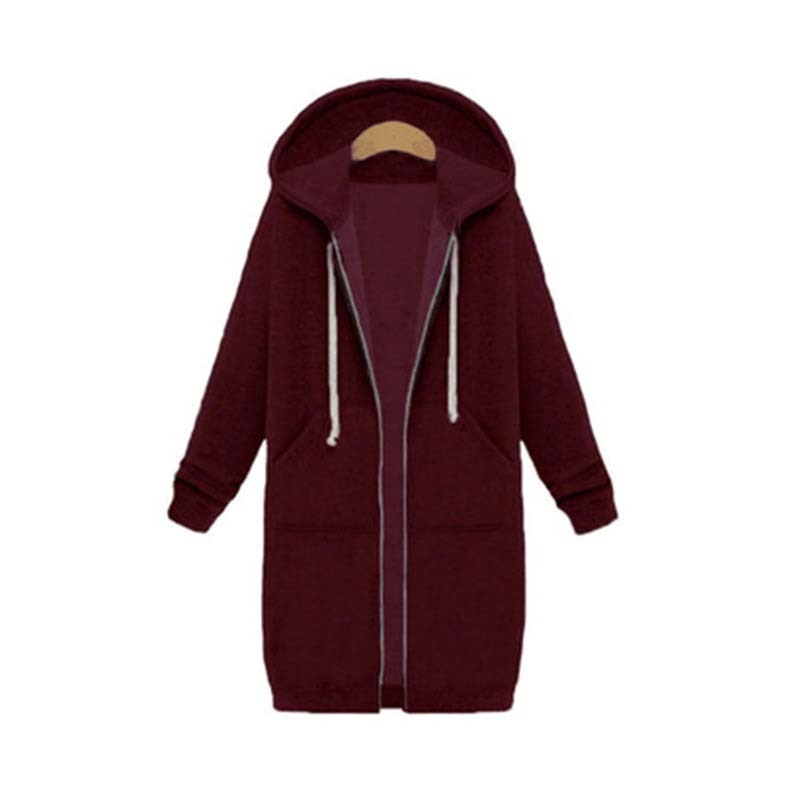 Valenzora | Long, stylish sweatshirt jacket