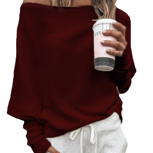 Valenzora | Damen schulterfreier Pullover