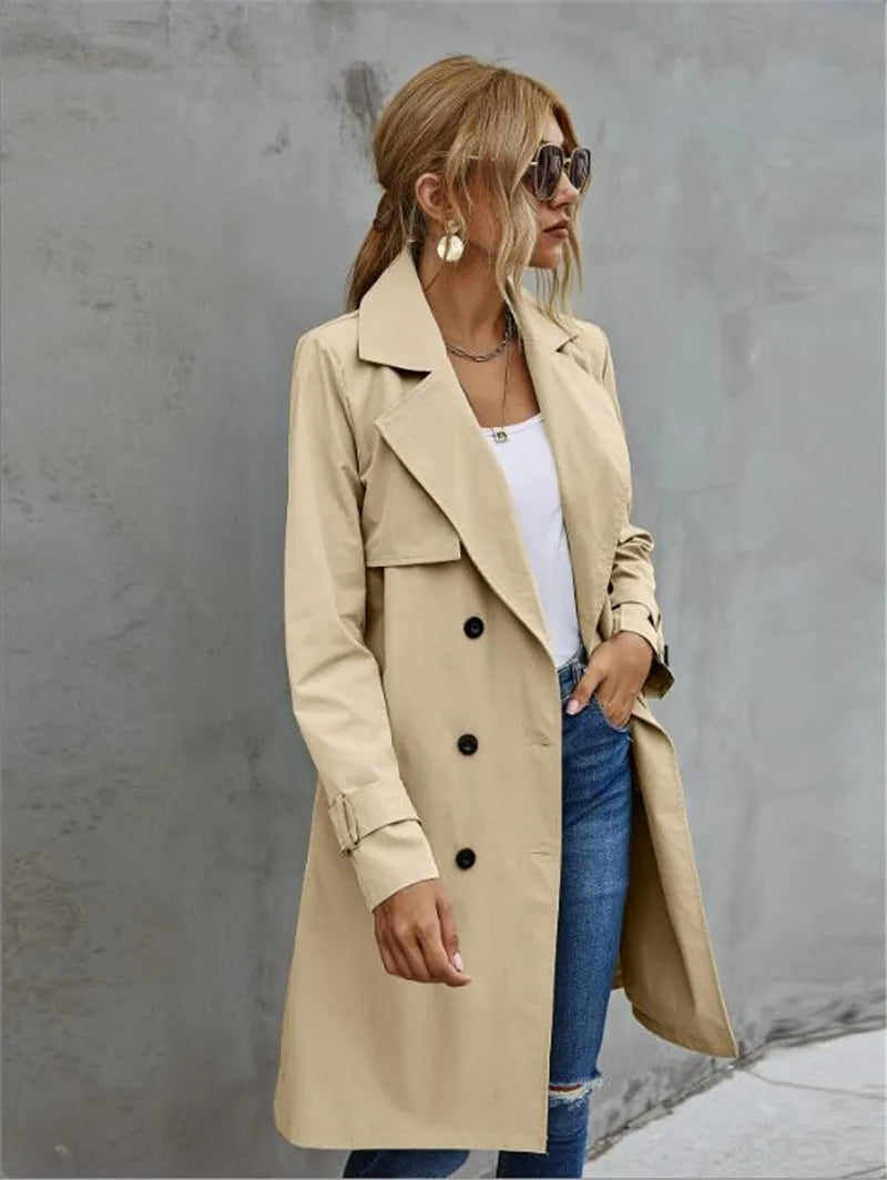 Valenzora and Winter Trench Coat Jacket Women