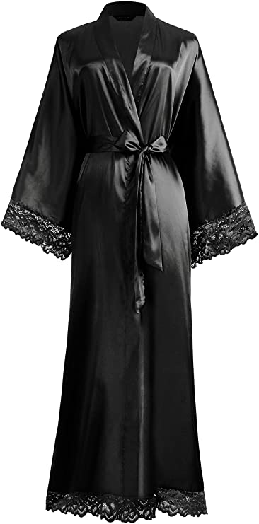 Valenzora | Long bathrobe with spider pattern
