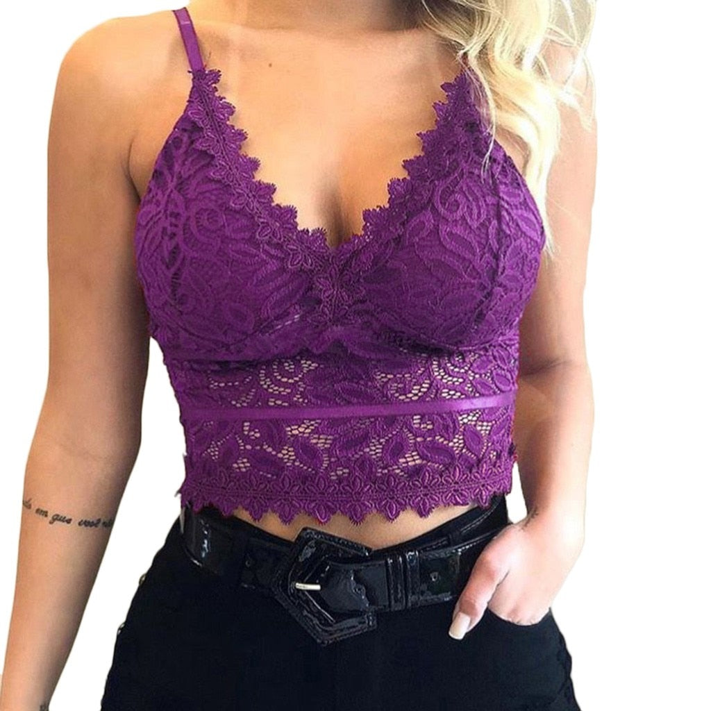Valenzora | Verführerisches Spitzen-Bralette Crop Top