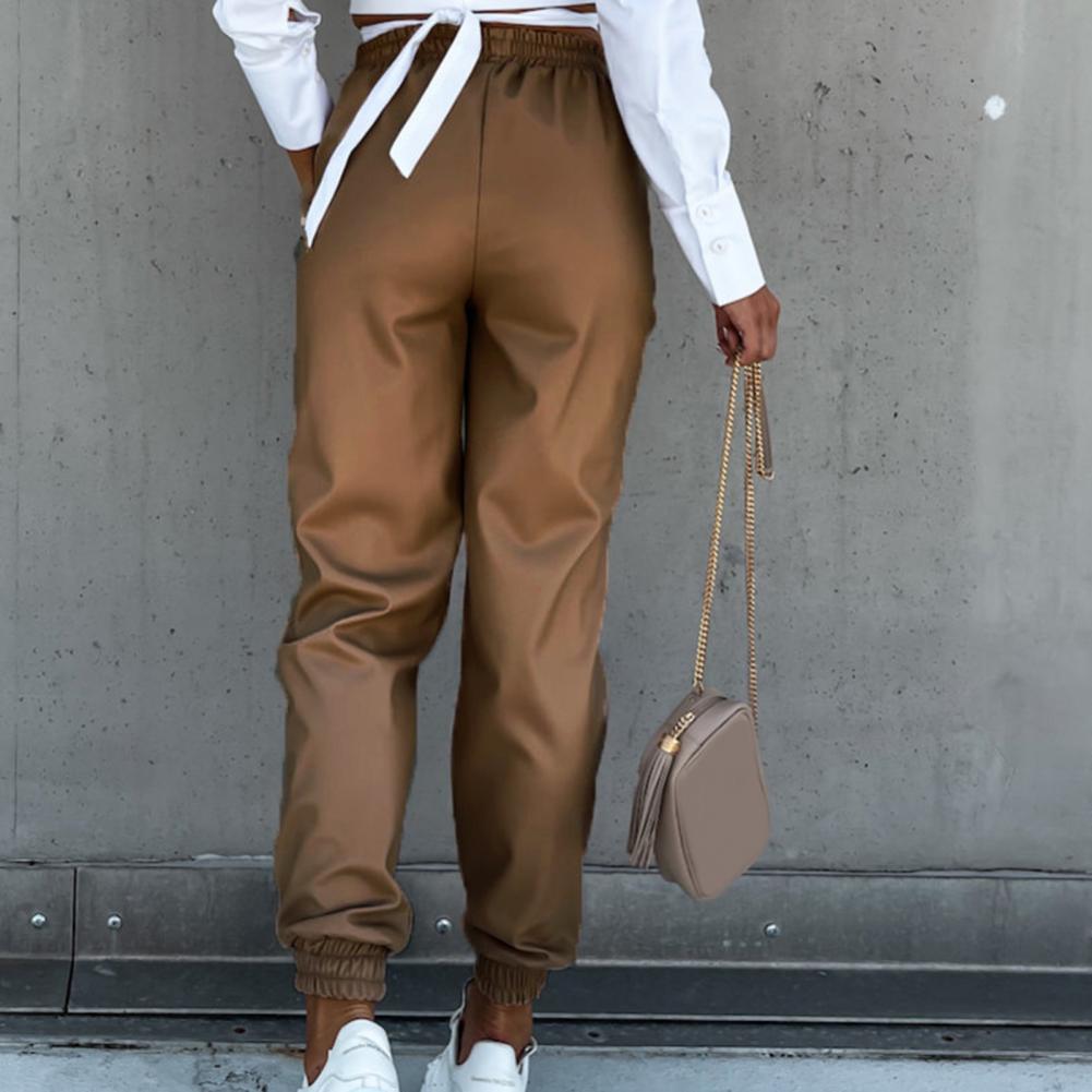 Valenzora | Stylische Jogginghose aus PU-Leder