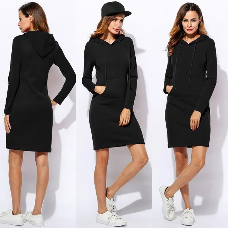 Valenzora - Sweatshirtkleid mit Kapuze