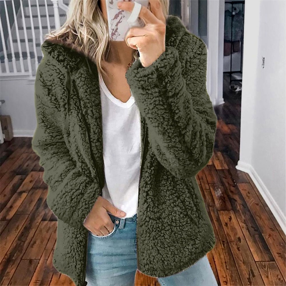 Valenzora | Soft hooded jacket for women