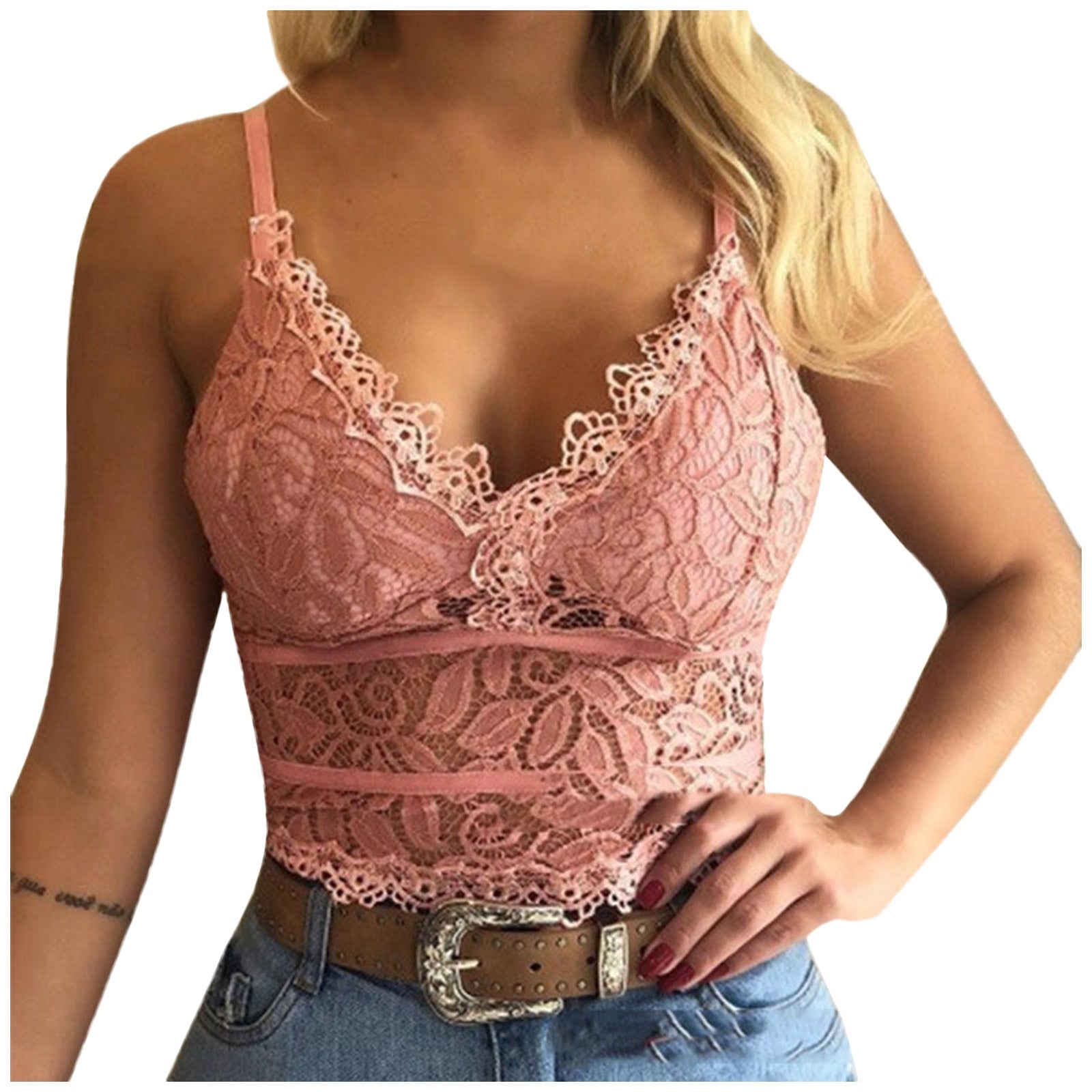 Valenzora | Verführerisches Spitzen-Bralette Crop Top