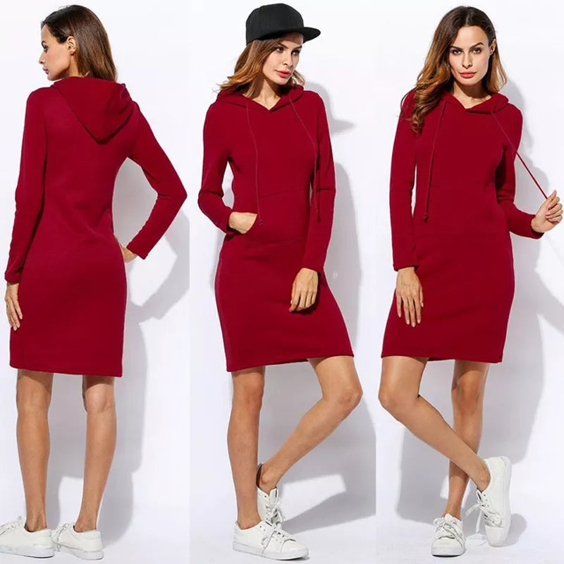 Valenzora - Sweatshirtkleid mit Kapuze