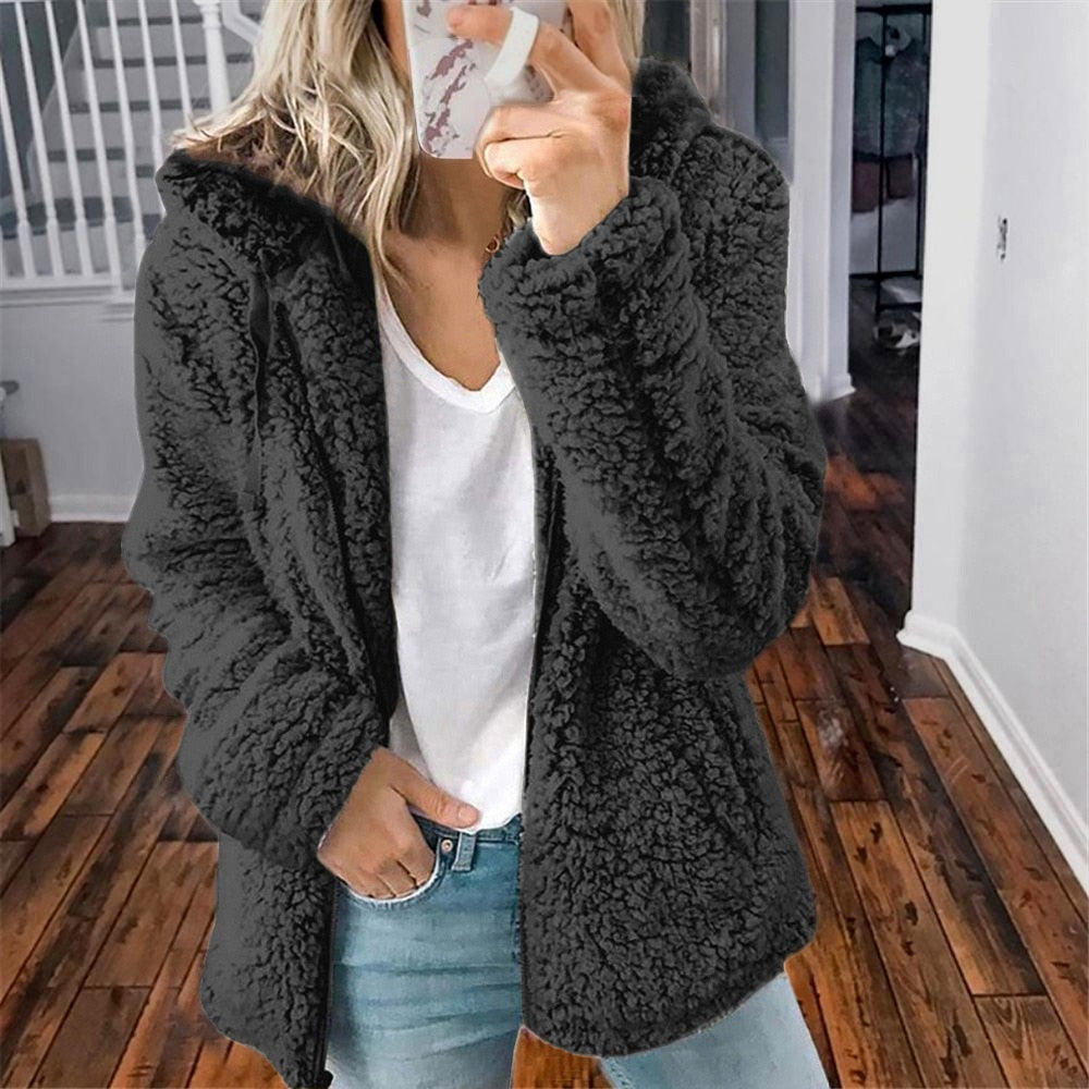 Valenzora | Soft hooded jacket for women