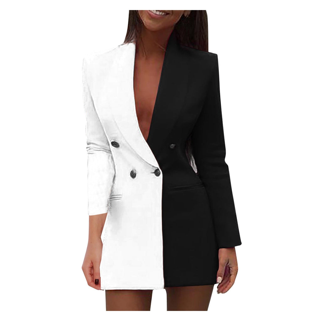 Valenzora | Two-tone blazer dress