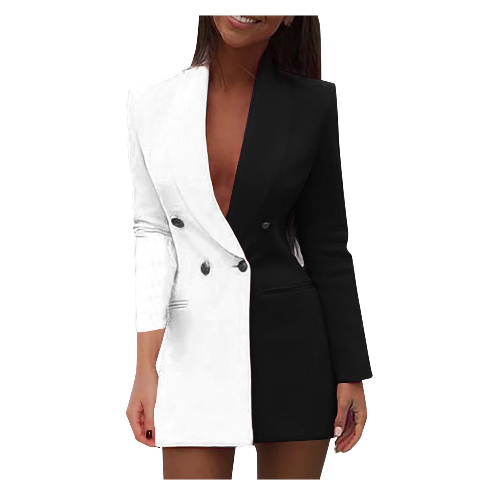 Valenzora | Two-tone blazer dress