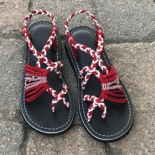 Valenzora | Stylish sandals with woven straps