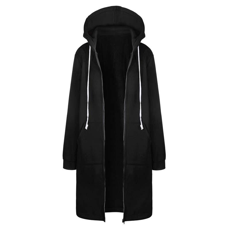 Winter-Kapuzenpullover mit Reißverschluss