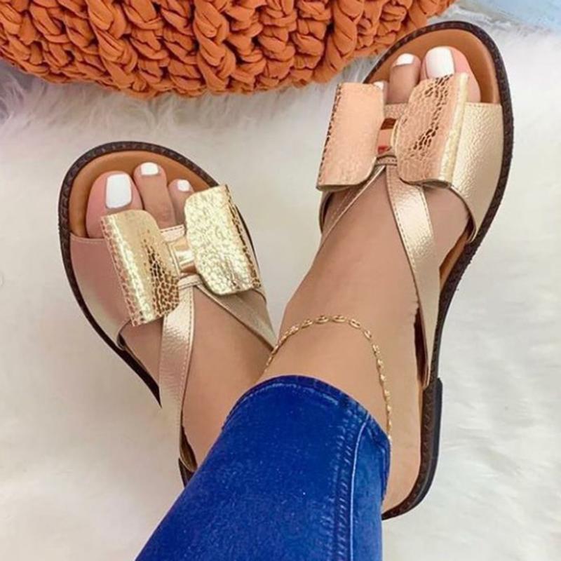 Valenzora | Casual summer shoes for women with butterfly knot