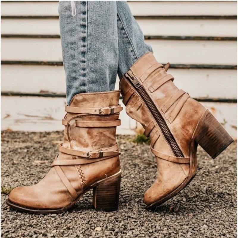 Valenzora - Women's Leather Boots