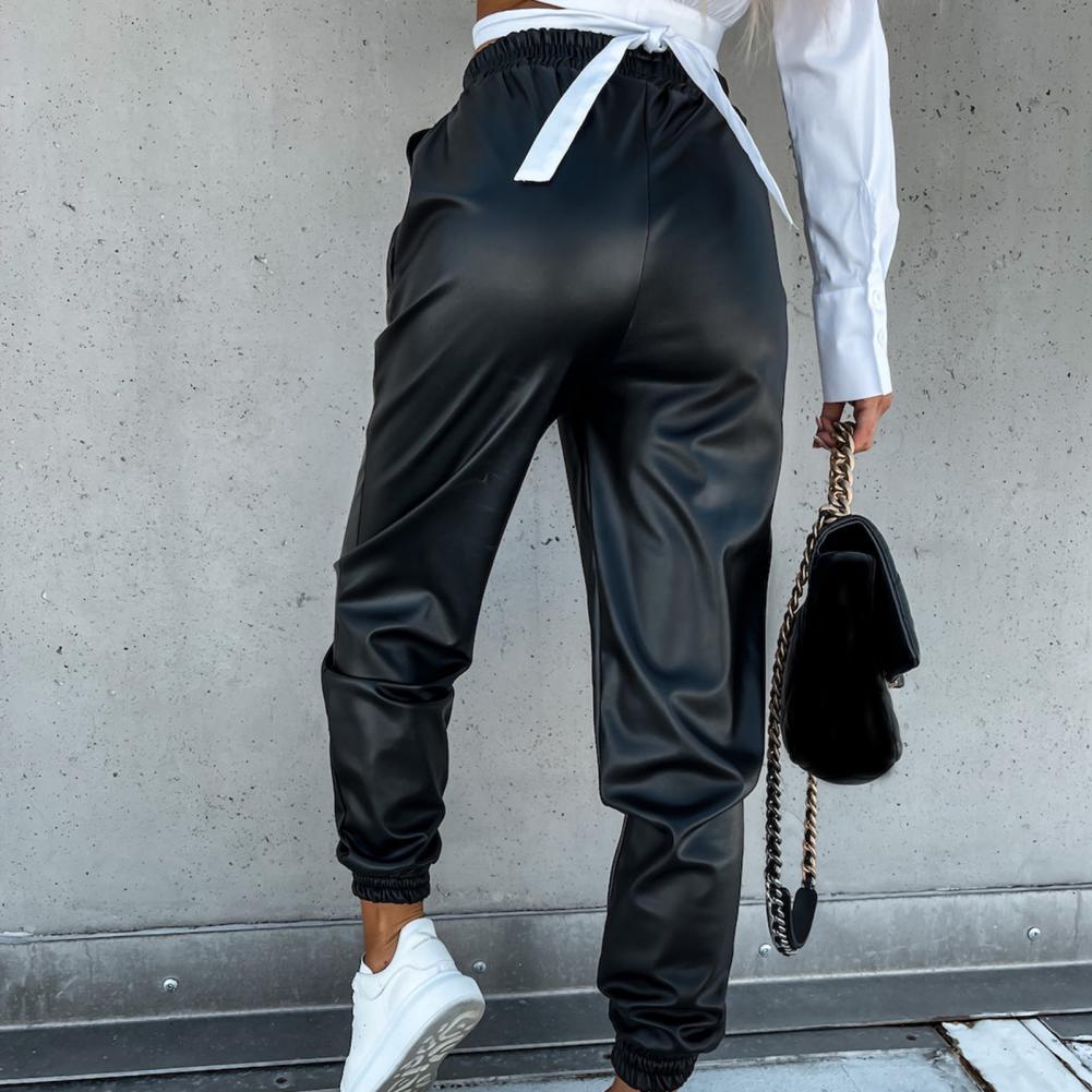 Valenzora | Stylische Jogginghose aus PU-Leder
