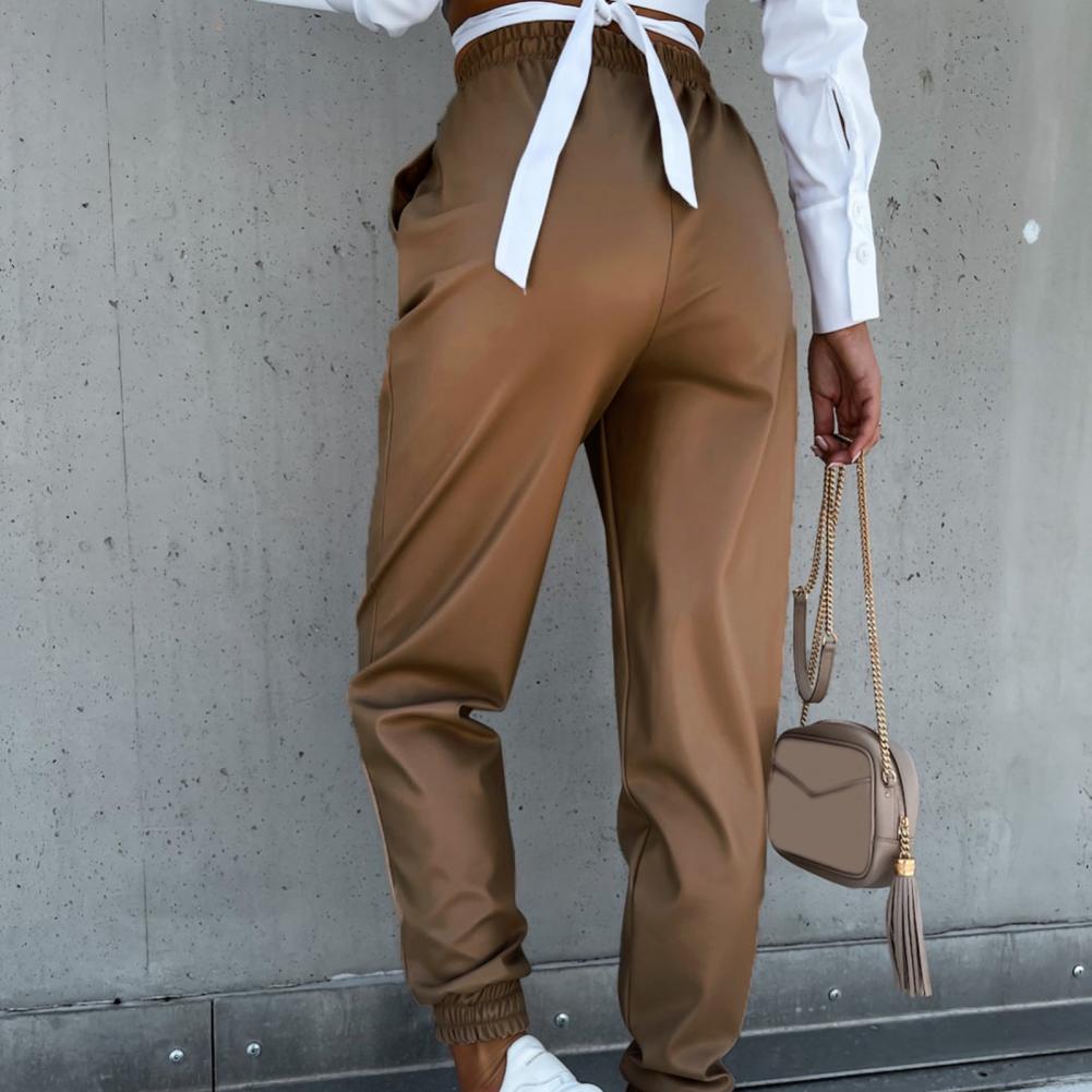 Valenzora | Stylische Jogginghose aus PU-Leder