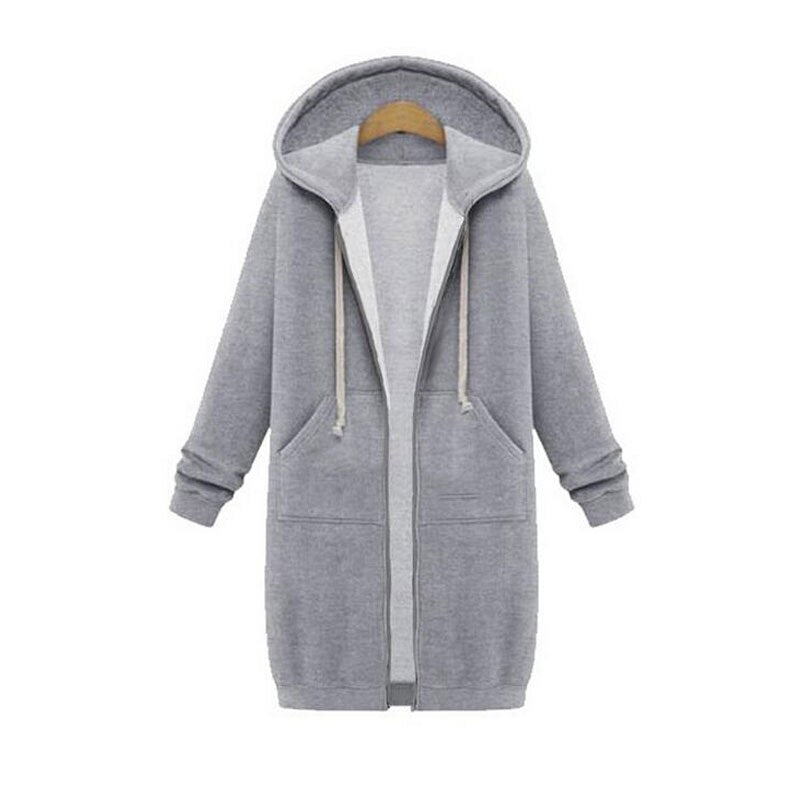 Winter-Kapuzenpullover mit Reißverschluss
