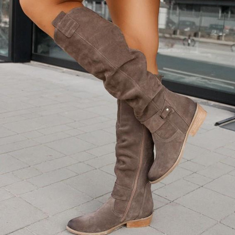 Valenzora | Ankle boots - Comfortable suede ankle boots with a low heel for women
