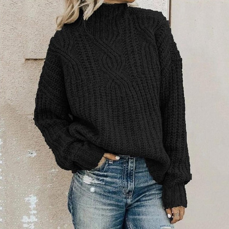 Oversized turtleneck sweater