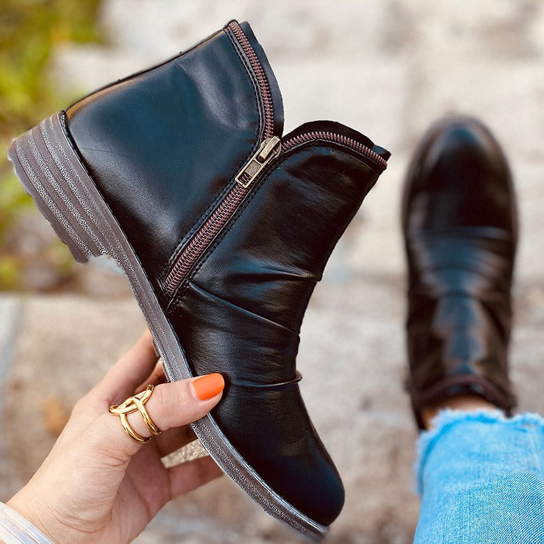 Valenzora - Women's Zipper Ankle Boots