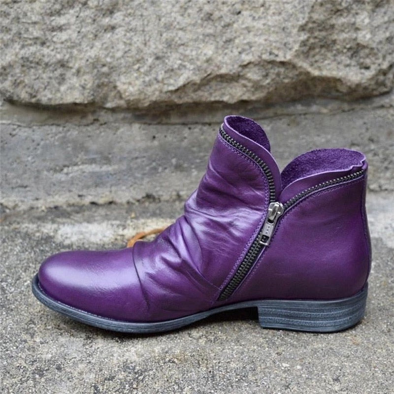 Valenzora | Women's Zipper Boots