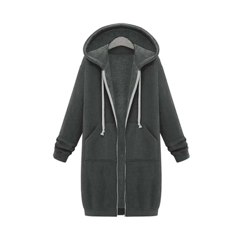 Valenzora | Long, stylish sweatshirt jacket