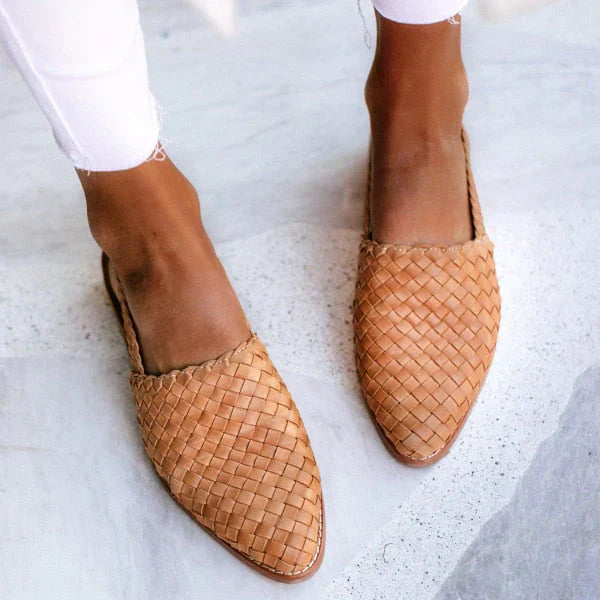 Valenzora | Braided Women's Sneakers - Comfortable and stylish flat shoes