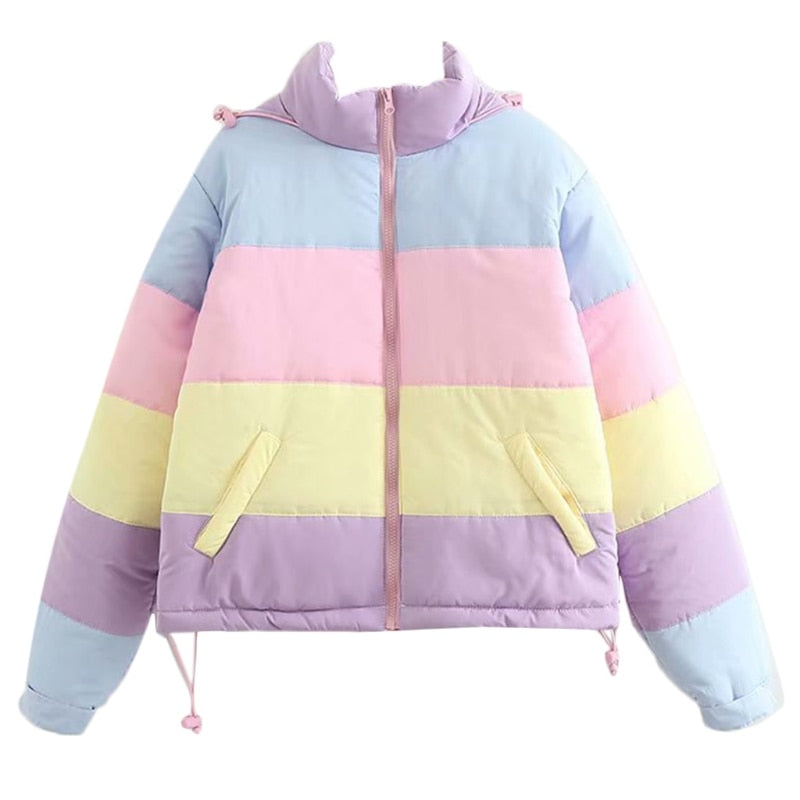 Valenzora | Women's winter jacket in pastel shades