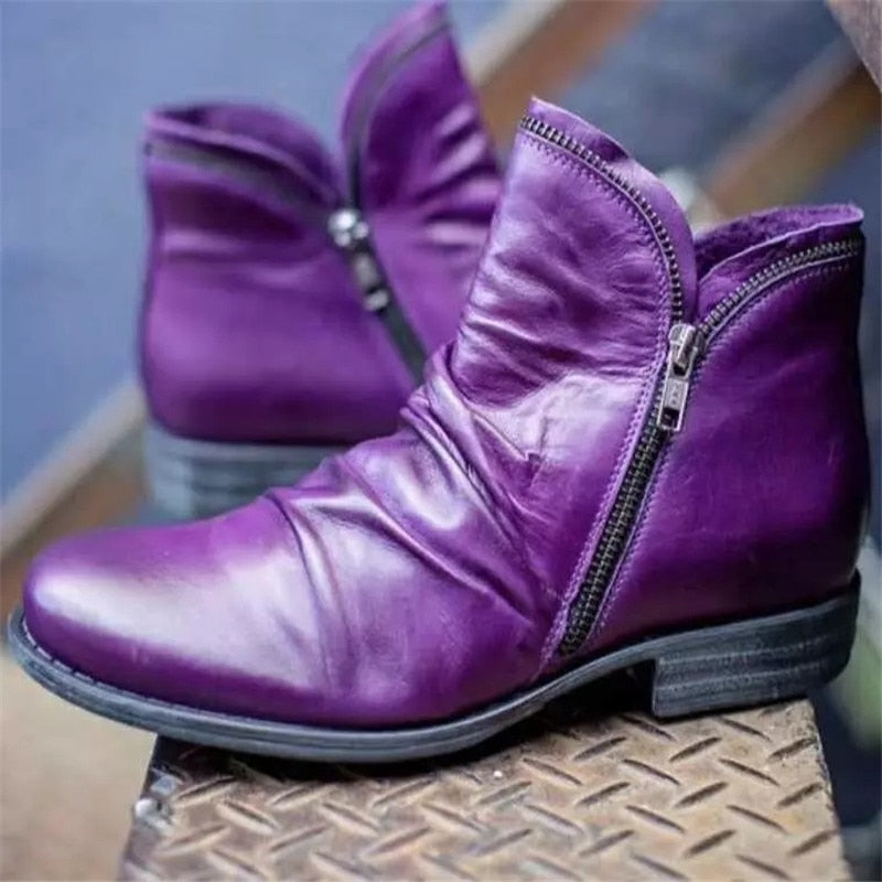 Valenzora | Women's Zipper Boots