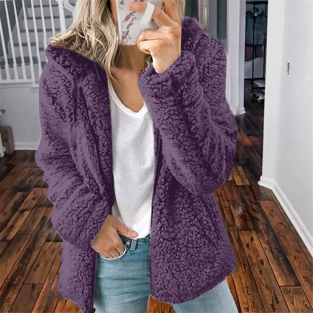 Valenzora | Soft hooded jacket for women