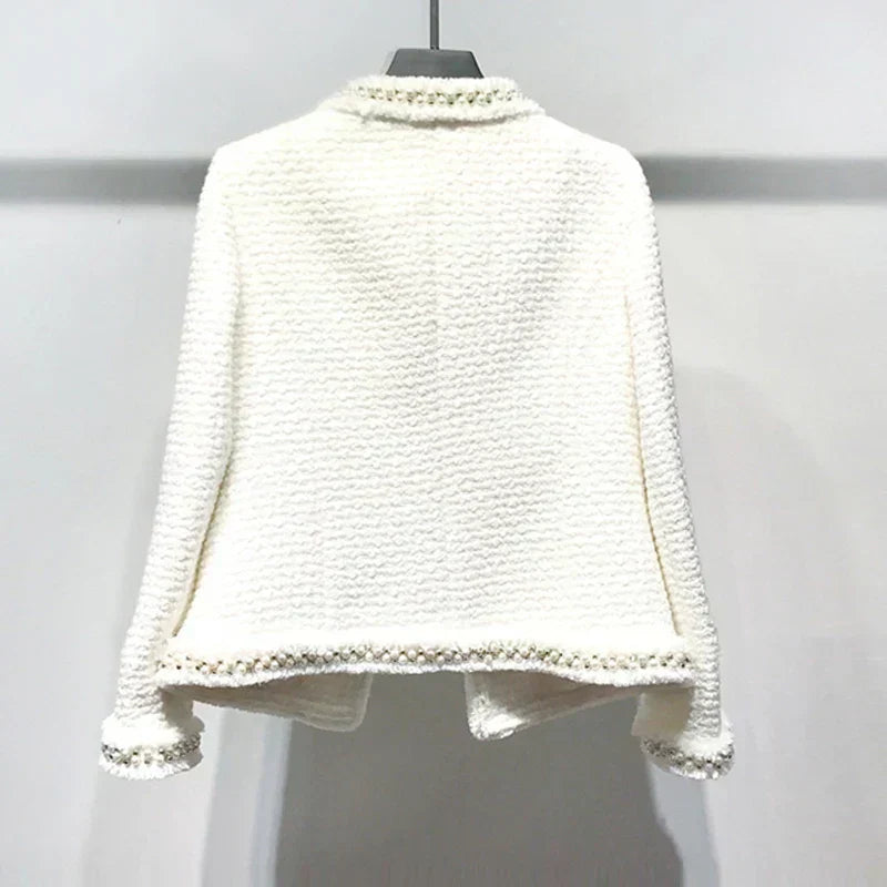 Valenzora | Weiße Tweedjacke für Damen