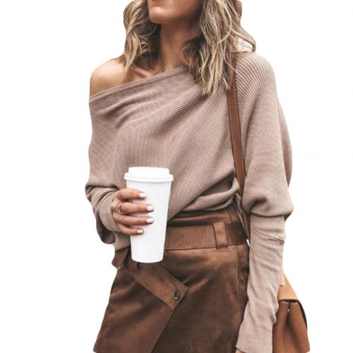 Valenzora Pullover | Trendiger, weicher Off-Shoulder-Pullover