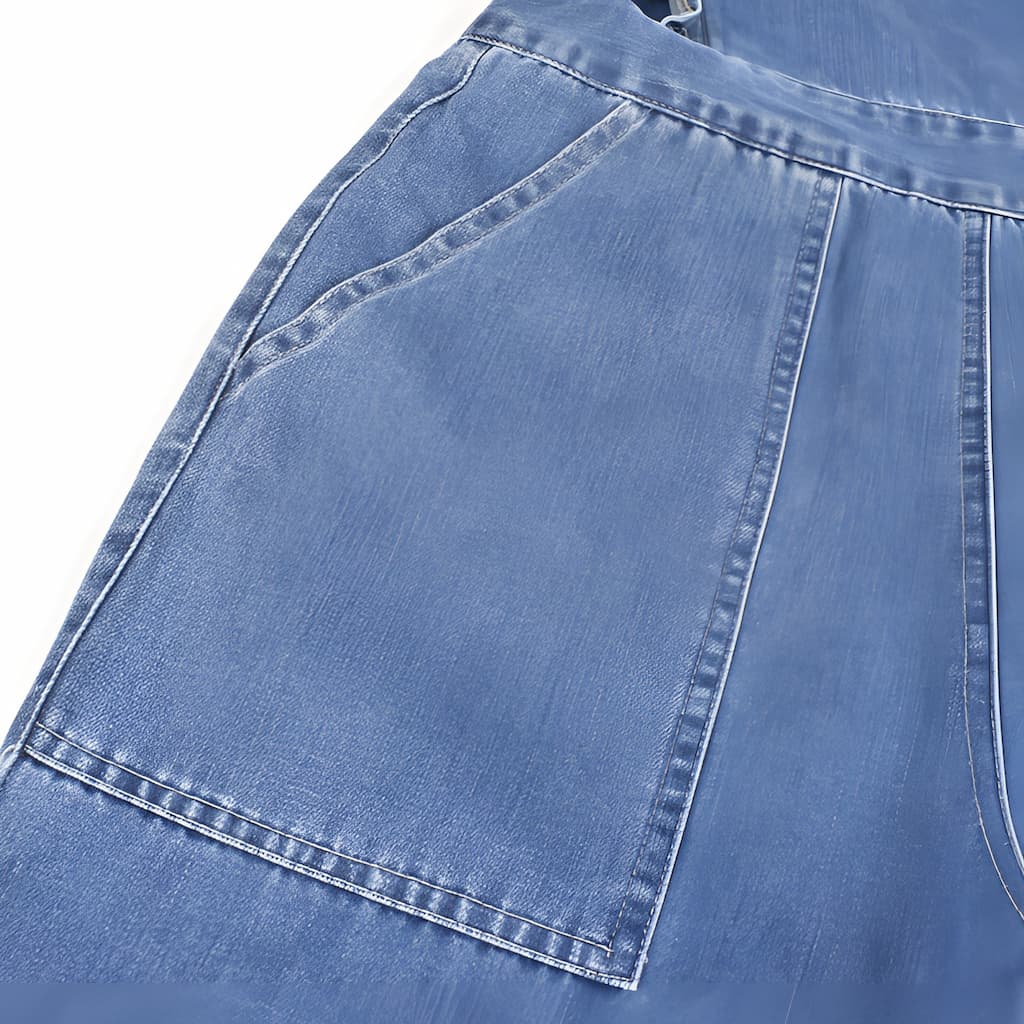 Valenzora | Jeans-Jumpsuit mit Rüschen