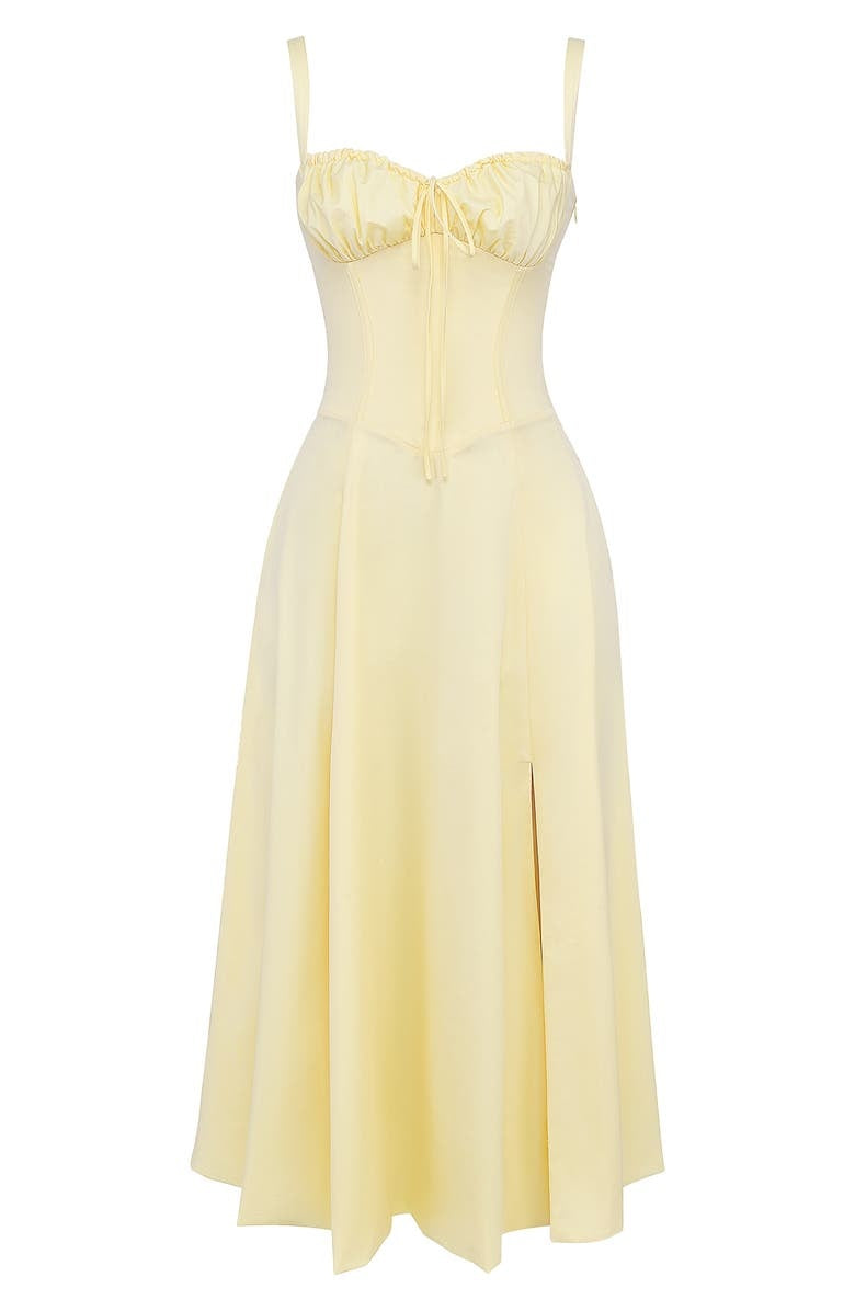 Valenzora - Florales Bustier-Kleid mit Taillenformung