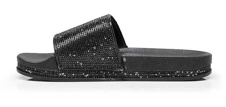 Valenzora | Crystal Diamond Trim Sandals