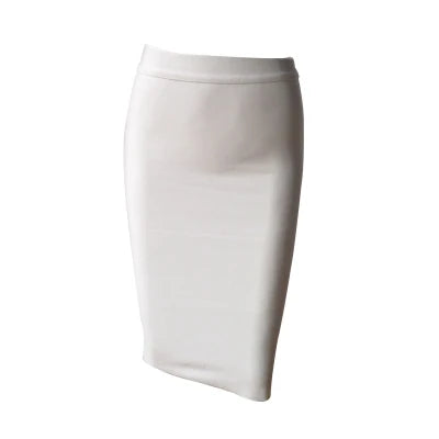 Valenzora | Wholesale Women's Summer Fashion Sexy Black Blue Orange Red Beige Bandage Skirt Designer A-Line Pencil Skirt 60cm
