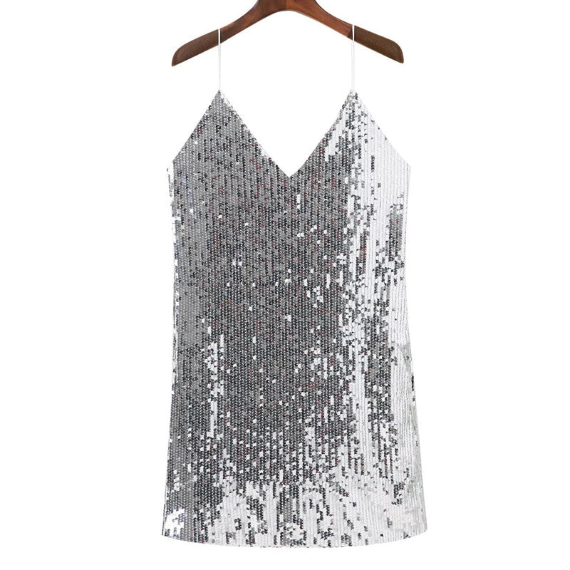 Valenzora | Glitter Slip Dress