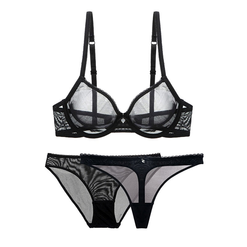Valenzora | 3-Piece Transparent Lingerie Set for Comfort