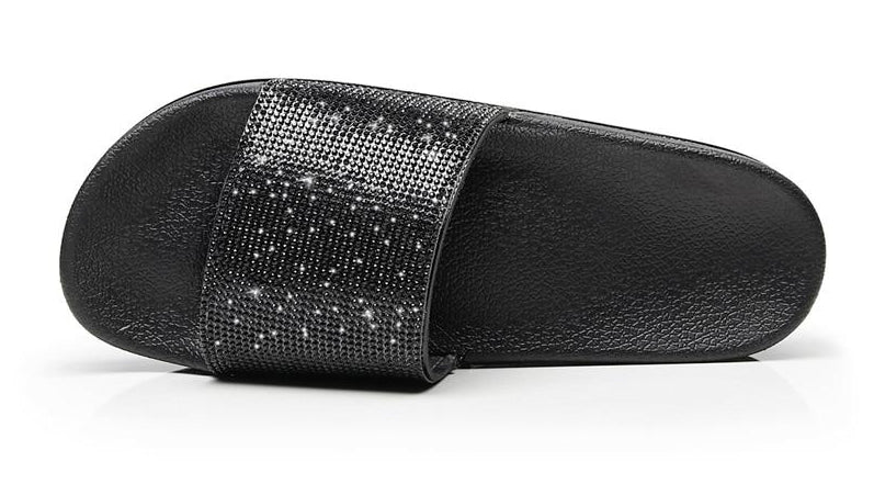 Valenzora | Crystal Diamond Trim Sandals
