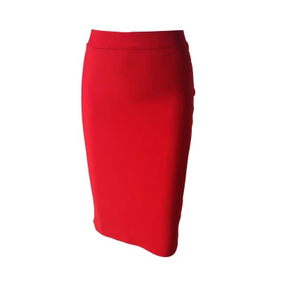 Valenzora | Wholesale Women's Summer Fashion Sexy Black Blue Orange Red Beige Bandage Skirt Designer A-Line Pencil Skirt 60cm
