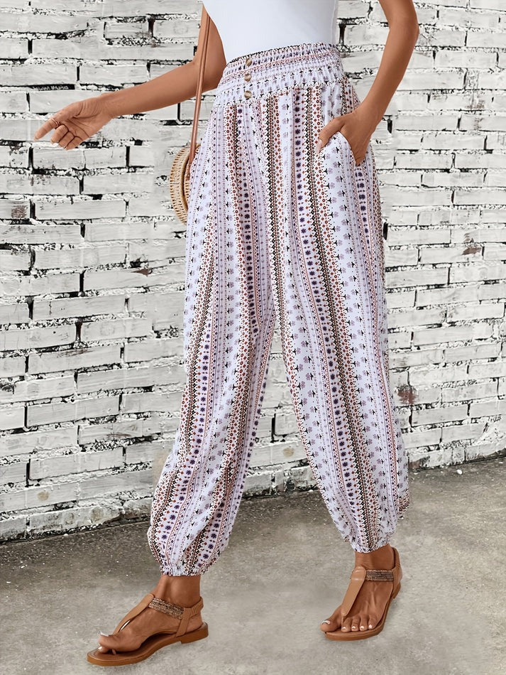 Stylische Hose mit Boho-Print