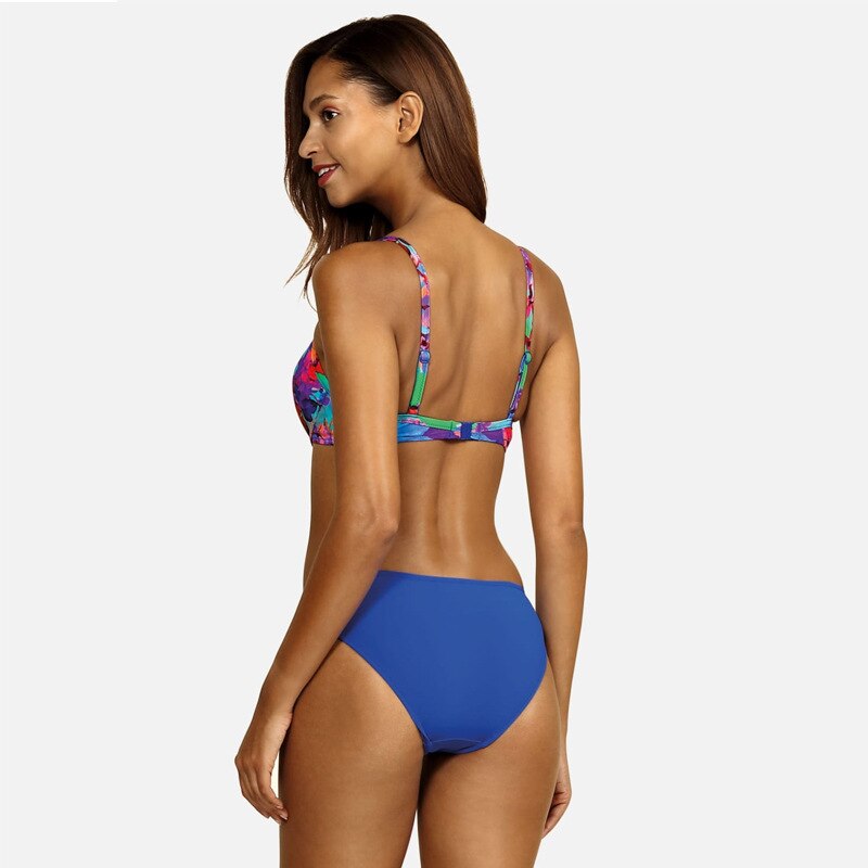Valenzora - Floral Blue Bikini Set
