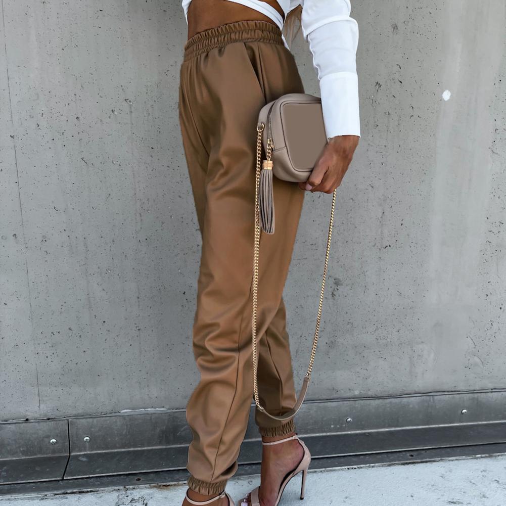 Valenzora | Stylische Jogginghose aus PU-Leder