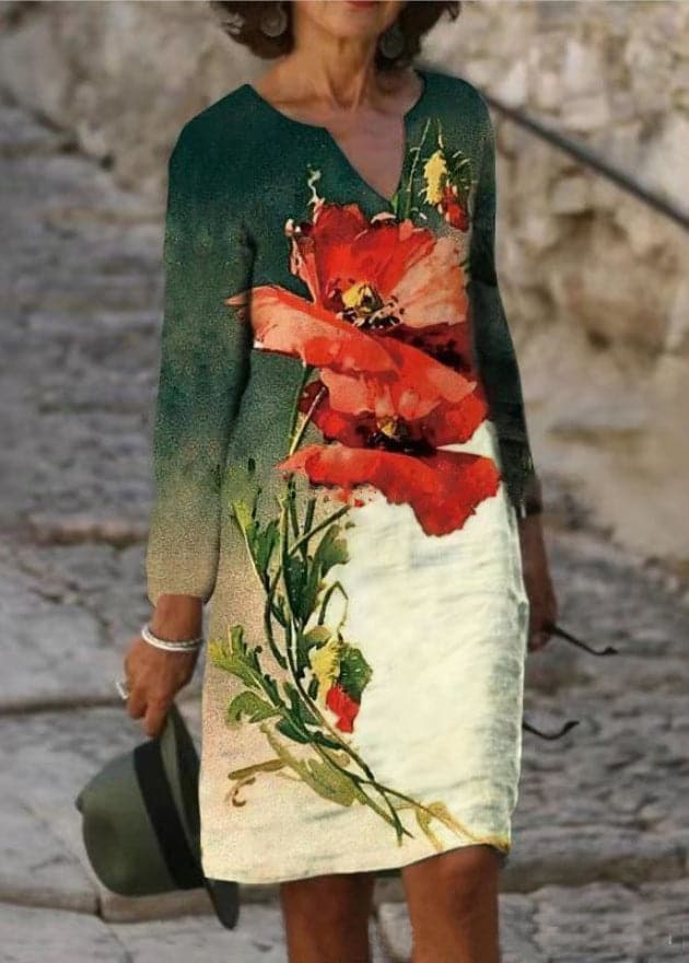 Valenzora | Floral lightweight cotton dress for women
