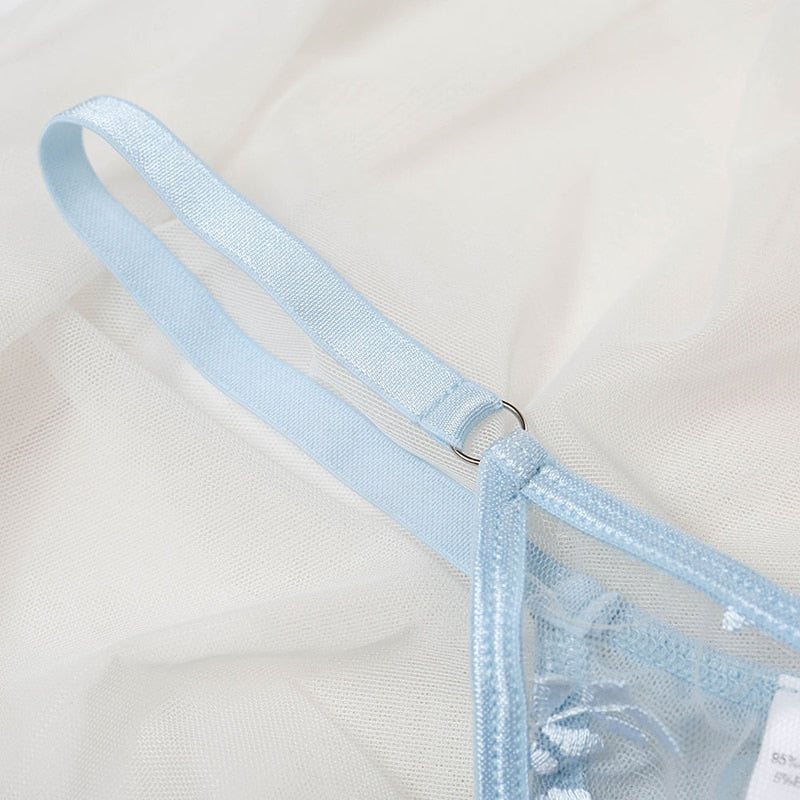 Valenzora | Complete underwear set with embroidery