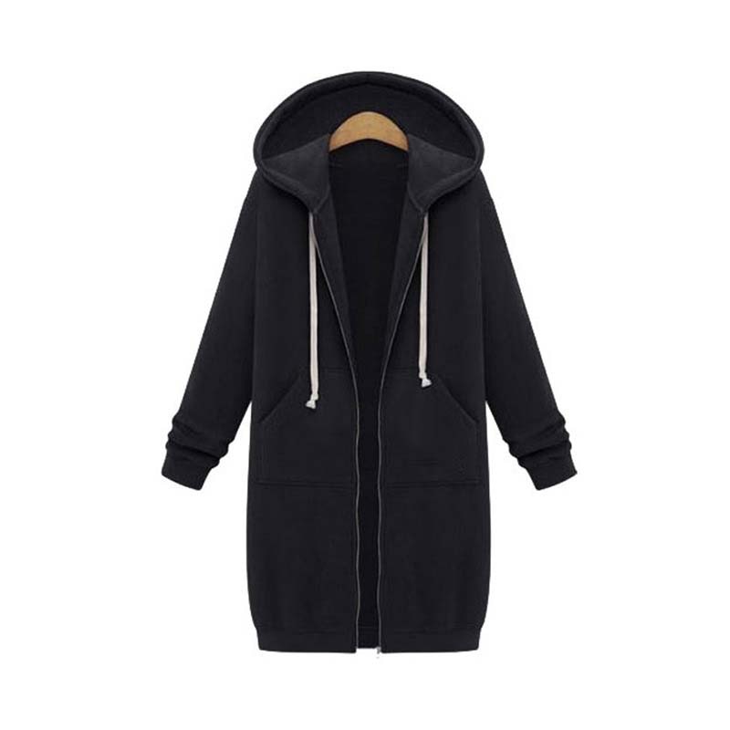 Winter-Kapuzenpullover mit Reißverschluss