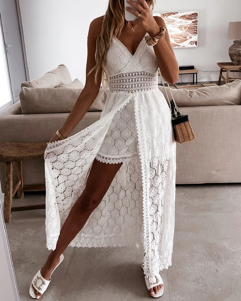 Valenzora | Jumpsuit with lace print