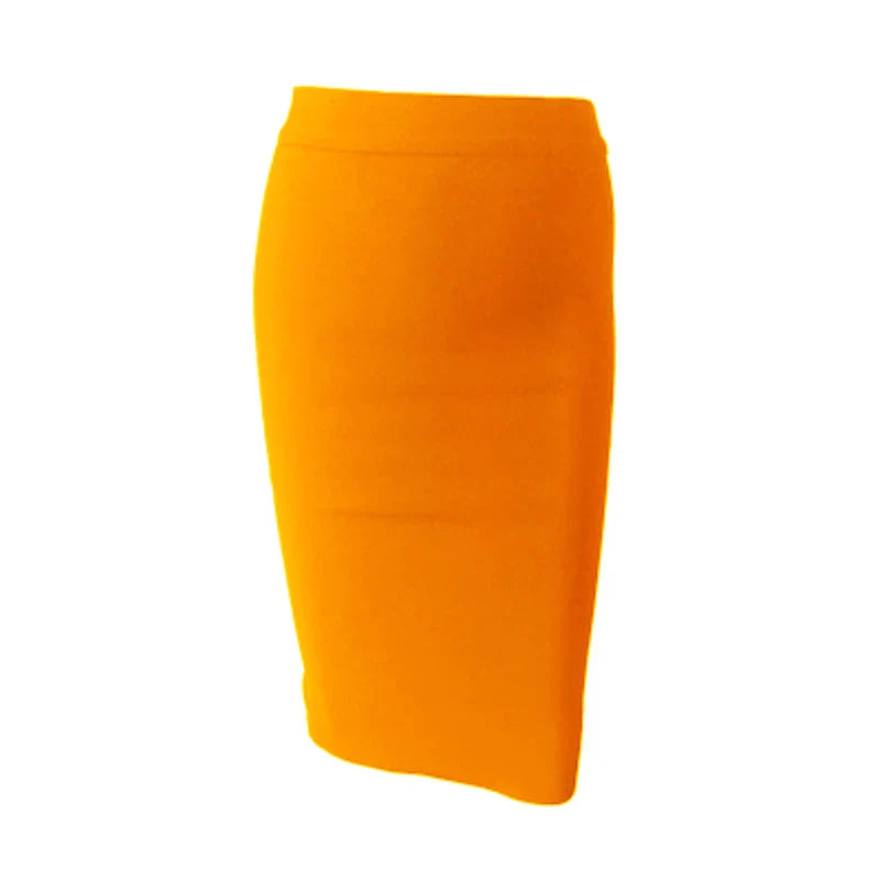Valenzora | Wholesale Women's Summer Fashion Sexy Black Blue Orange Red Beige Bandage Skirt Designer A-Line Pencil Skirt 60cm
